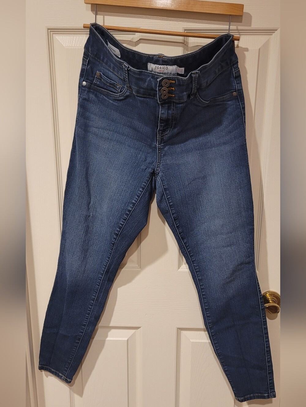 torrid Indigo High-Rise Skinny Jean with Triple-Button Waist